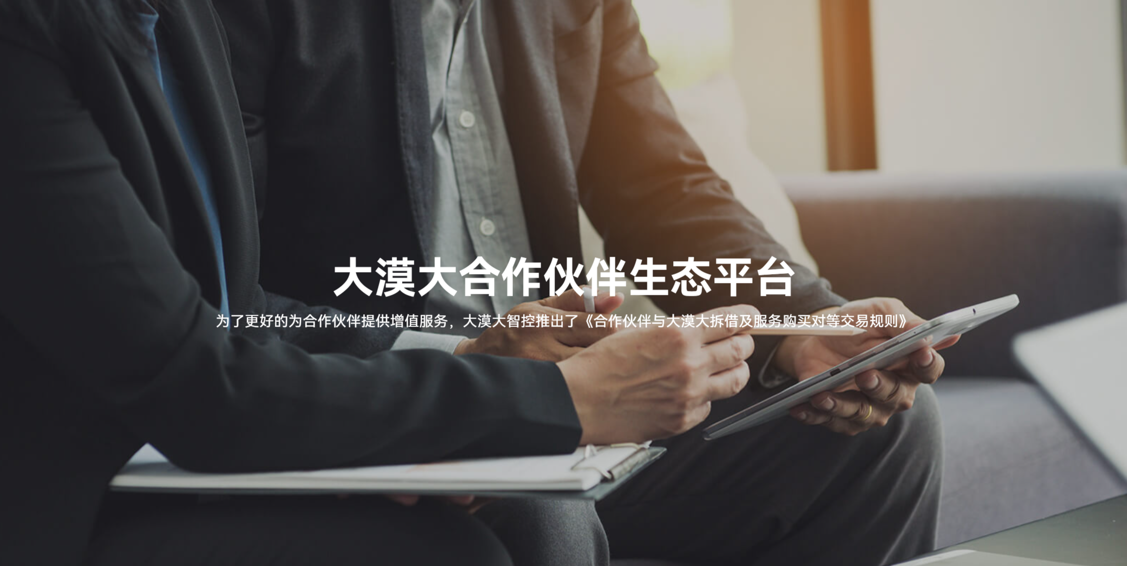 业内首发，共创共赢：大漠大合作伙伴生态平台即将重磅上线